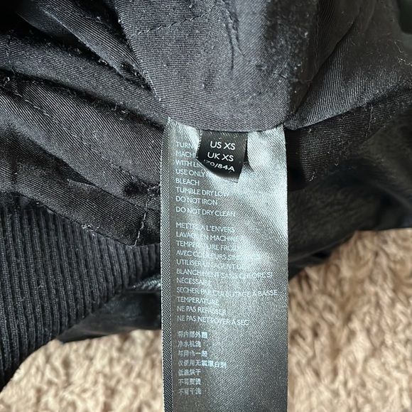 Free People Snap Out of It Vegan Leather Bomber Jacket XS - Picture 10 of 11